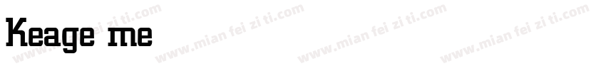 Keage medium字体转换